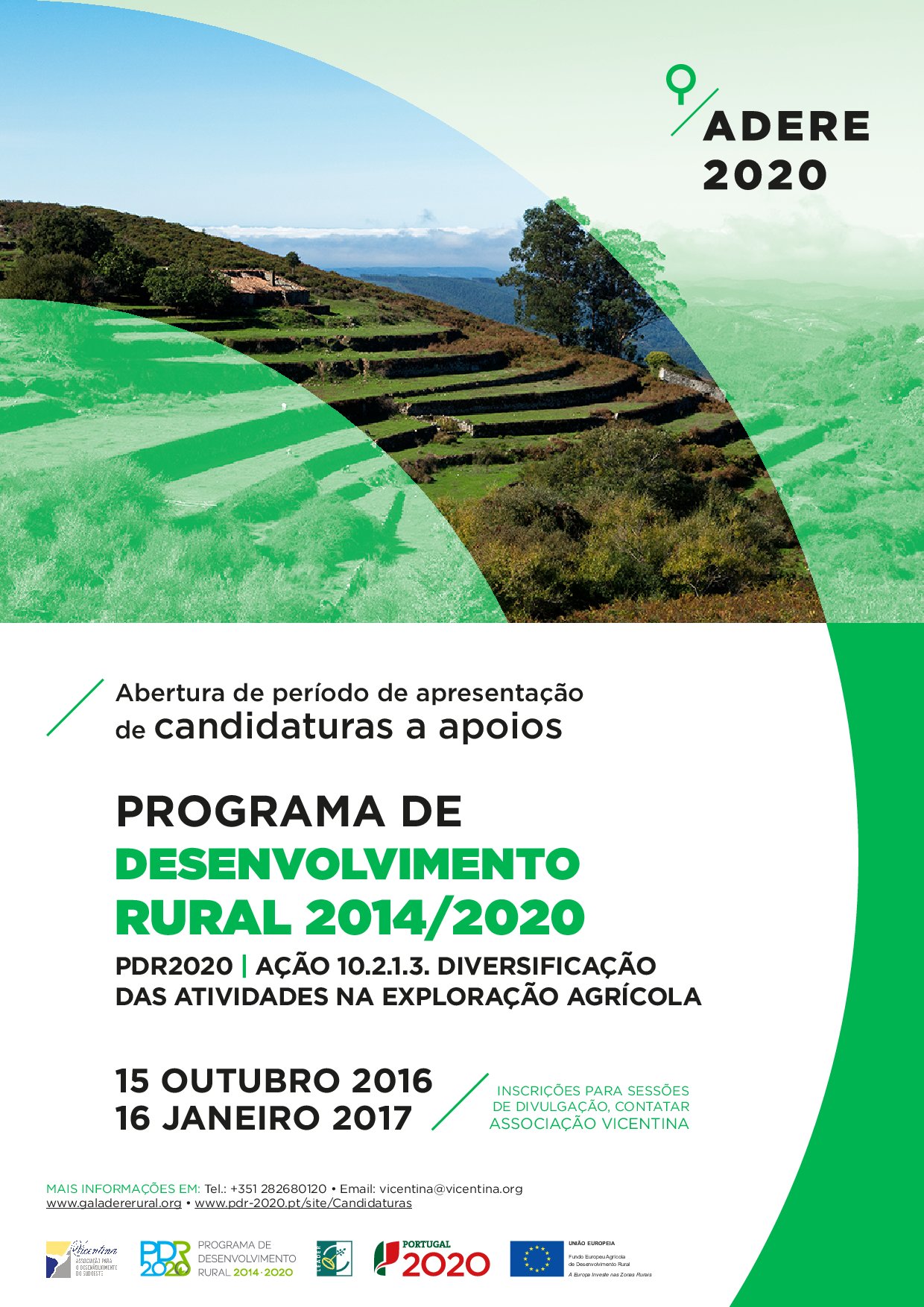Imagem Adere 2020 - Programa de Desenvolvimento Rural 2014/2020